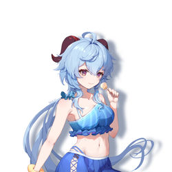 This is a pixiv picture whose title is 甘雨.