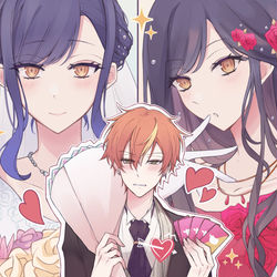 This is a pixiv picture whose title is 頑張れしののめ.