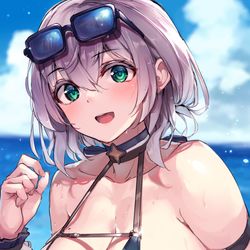 This is a pixiv picture whose title is 団長のKカップ.