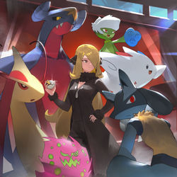 This is a pixiv picture whose title is Cynthia.