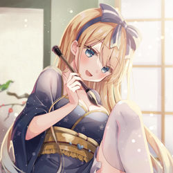 This is a pixiv picture whose title is 書道家アリス🎀.