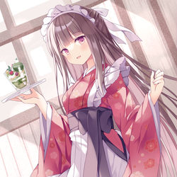 This is a pixiv picture whose title is 和メイドさん.