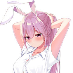 This is a pixiv picture whose title is 「暑い…」.