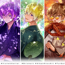 This is a pixiv picture whose title is 着物Noctyx.