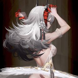 This is a pixiv picture whose title is W.