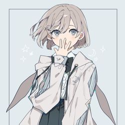 This is a pixiv picture whose title is 【アパレルコラボのお知らせ】うさぎパーカー.