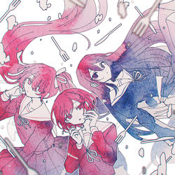 This is a pixiv picture whose title is 愛や厭.