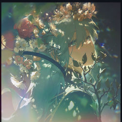 This is a pixiv picture whose title is 鉛の冠.