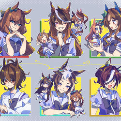 This is a pixiv picture whose title is 親子.