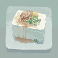 This is a pixiv picture whose title is お豆腐.