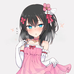 This is a pixiv picture whose title is ピンク色の奴隷ちゃん.