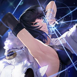This is a pixiv picture whose title is -夜蘭.