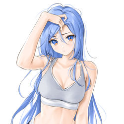 This is a pixiv picture whose title is bad hair day.