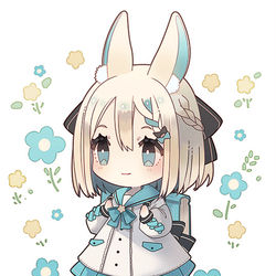 This is a pixiv picture whose title is うさちゃん🐰.