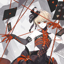 This is a pixiv picture whose title is 【HxH】红色的爱丽丝.