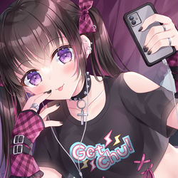 This is a pixiv picture whose title is punk！⚡️🖤.