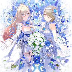 This is a pixiv picture whose title is 【崩壊3rd MMD】リタさん、デュランダルさん.