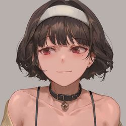 This is a pixiv picture whose title is Short Hair.