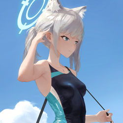 This is a pixiv picture whose title is シロコ.