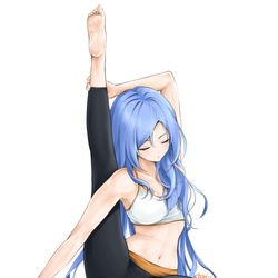 This is a pixiv picture whose title is yoga.
