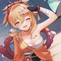 This is a pixiv picture whose title is 宵宮.