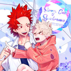 This is a pixiv picture whose title is 【WEB再録】Stray Cat Syndrome【切爆】.