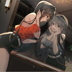 This is a pixiv picture whose title is 轻小说插图.