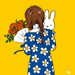 This is a pixiv picture whose title is うさこちゃんのおたんじょうび.