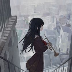 This is a pixiv picture whose title is 65日目,高坂麗奈.
