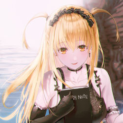 This is a pixiv picture whose title is Death note Misa.