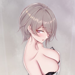This is a pixiv picture whose title is 透明浴衣丽塔.