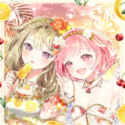 This is a pixiv picture whose title is 🌿🍉.