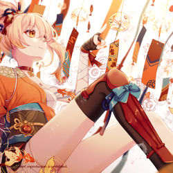 This is a pixiv picture whose title is Yoimiya.
