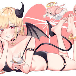 This is a pixiv picture whose title is きたがわ まりん😈 いぬい さじゅな💘 いぬい しんじゅ💖.