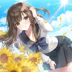 This is a pixiv picture whose title is 【リクエスト】BLUE REFLECTION 帝.