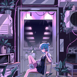 This is a pixiv picture whose title is Elevator.