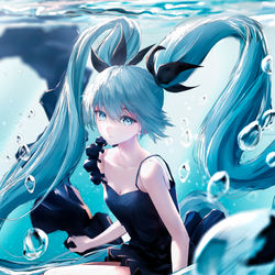 This is a pixiv picture whose title is 深海少女.