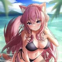 This is a pixiv picture whose title is 水着こよちゃん.