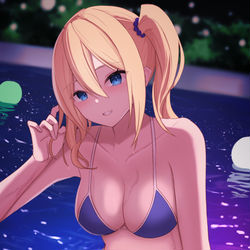 This is a pixiv picture whose title is 早坂愛は遊びたい.