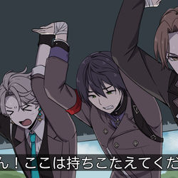 This is a pixiv picture whose title is 巨大な敵と戦うろふまお.