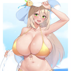 This is a pixiv picture whose title is 水着ノノミ.