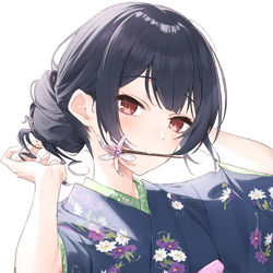 This is a pixiv picture whose title is 髪結い凛世.