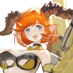 This is a pixiv picture whose title is ドラゴンメカ娘：イエロー.