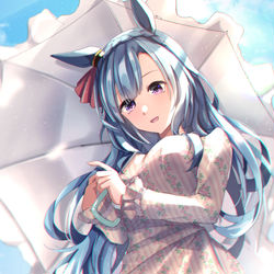 This is a pixiv picture whose title is 花畑にて.