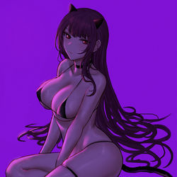 This is a pixiv picture whose title is Little devil or black cat?.