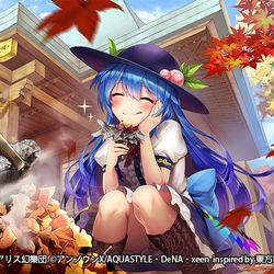 This is a pixiv picture whose title is 【東方ダンマクカグラ】有頂天のほくほく/比那名居天子.