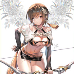 This is a pixiv picture whose title is 弓戦士さん.