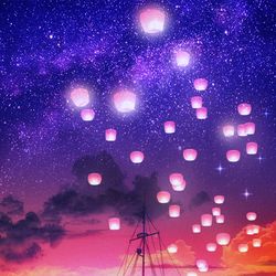 This is a pixiv picture whose title is 日没と夜の帳.