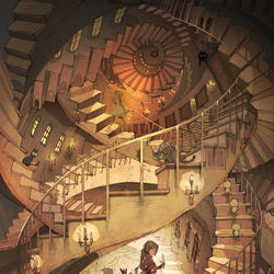 This is a pixiv picture whose title is 今日も事件は迷宮入りです.