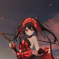 This is a pixiv picture whose title is Tokisaki Kurumi.